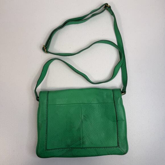 J. Crew Kelly Green Tillary Leather 3-in-1 Crossbody Clutch Shoulder Bag Holiday - Picture 5 of 16